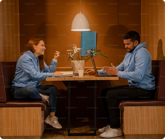 couples working startup